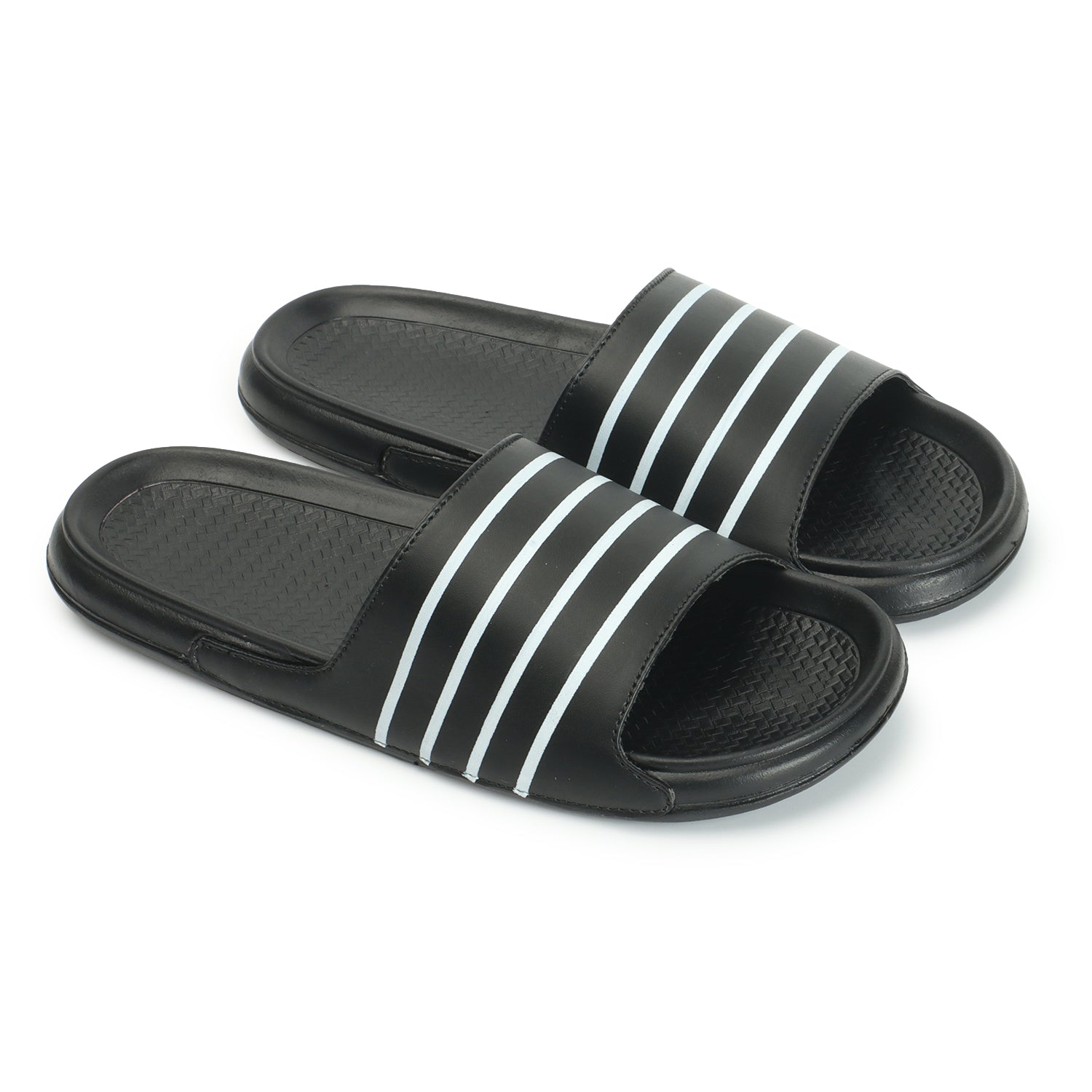 Adidas black sliders discount mens