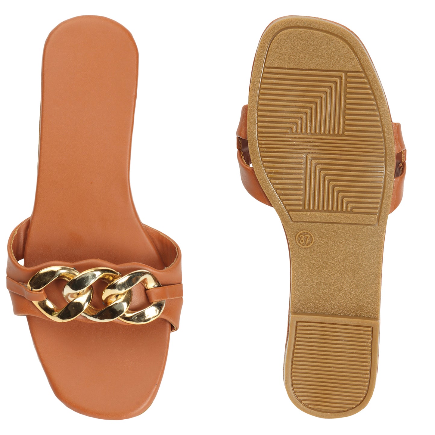 Buckle charm elevates stylish flats