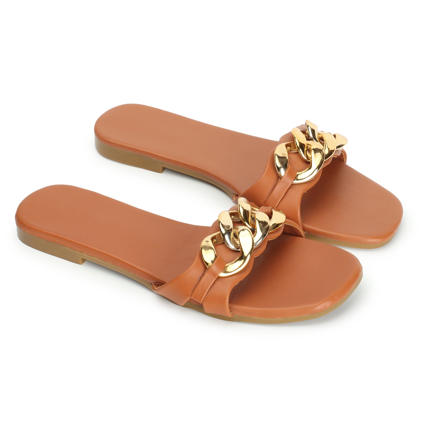 Buckle charm elevates stylish flats